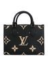 On The Go PM, &pound;1,900, Handbags, Black, Leather, Front view
